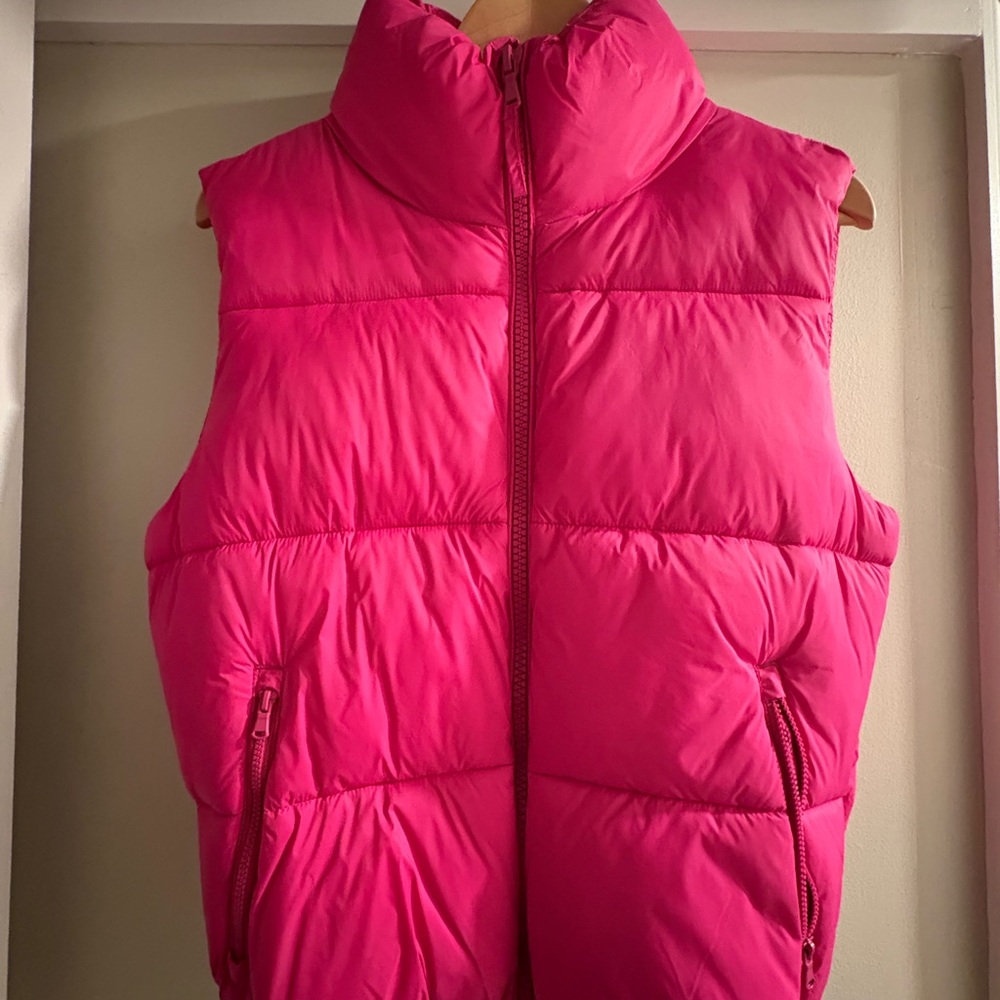 Old Navy Hot Pink Puffer Vest